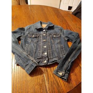 Small Amethyst Jeans Cropped Denim Blue Jean Jacket